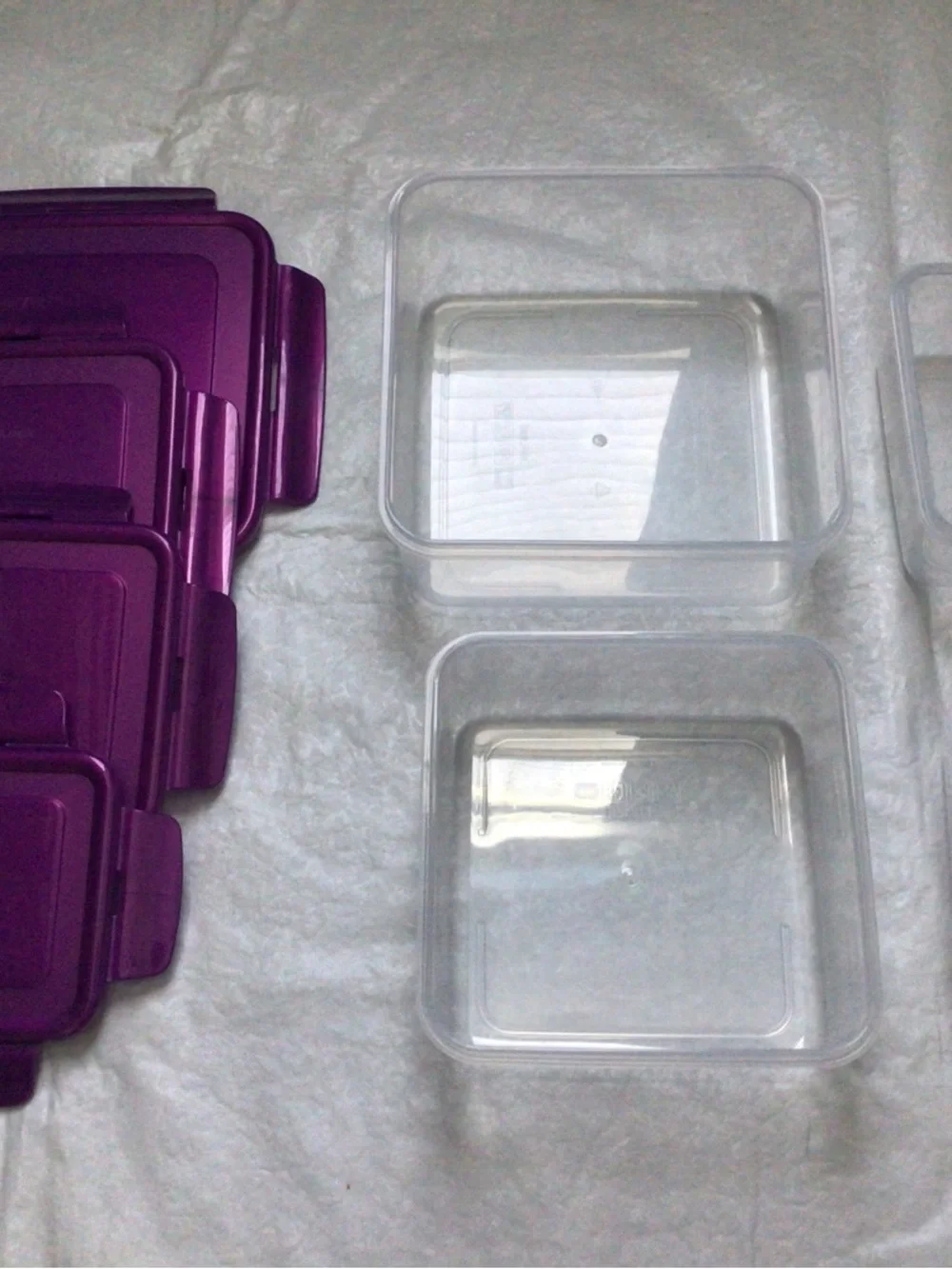 Purple Square Food Storage Containers
Compact Stackable Kitchen Boxes - Picture 2 of 2